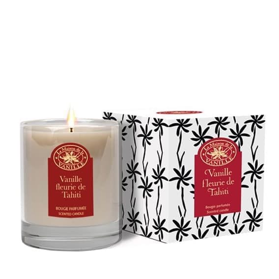 Bougie Vanille Fleurie de Tahiti — LA MAISON DE LA VANILLE